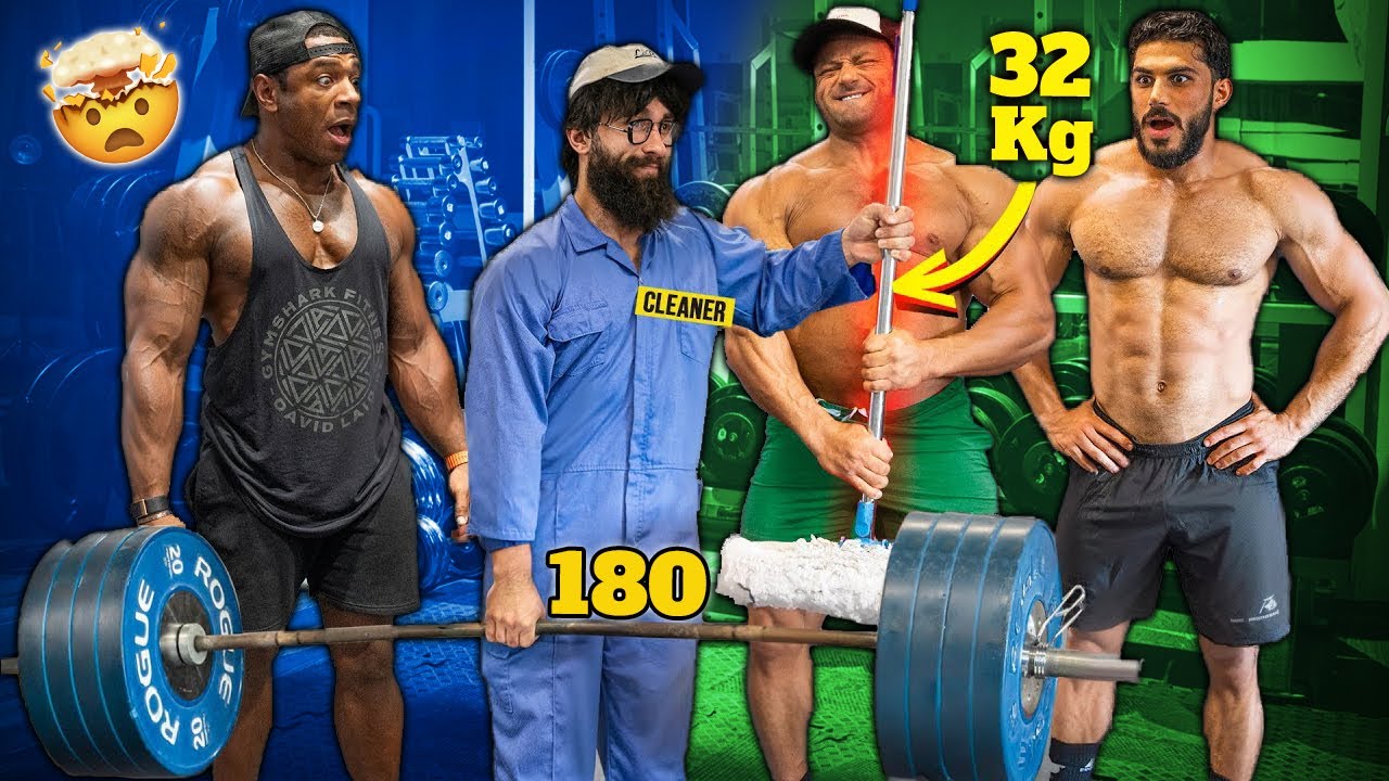 ANATOLY'S Jaw-Dropping 32kg Mop Stunt in the GYM! 🔥💪