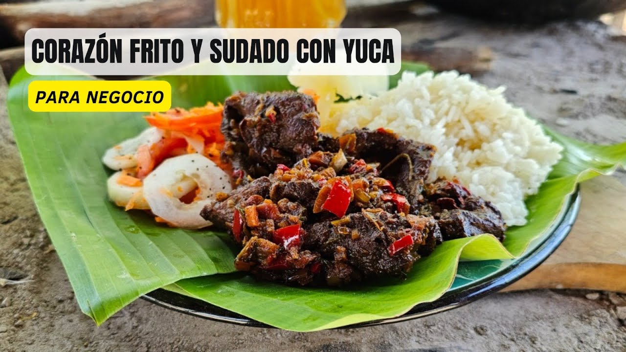 RECETA DE CORAZON FRITO Y SUDADO - RECETA PARA NEGOCIO