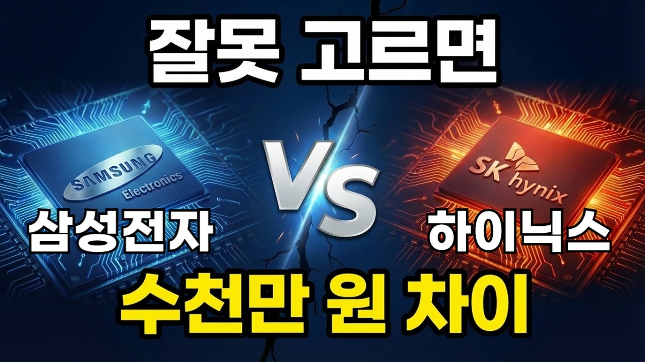 삼성전자와 SK하이닉스, 지금 잘못 고르면 1년 뒤 수천만 원 차이 납니다
