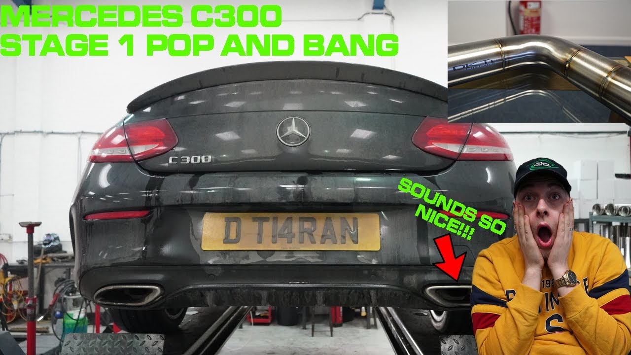 MERCEDES C300 STAGE 1 AND CUSTOM TIG WELDED EXHAUST