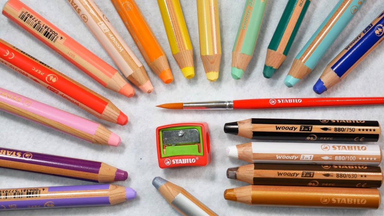 Did I Waste my Money? Stabilo Woody 3-in-1 Crayon Review & Comparison with Neocolor 2 Crayons