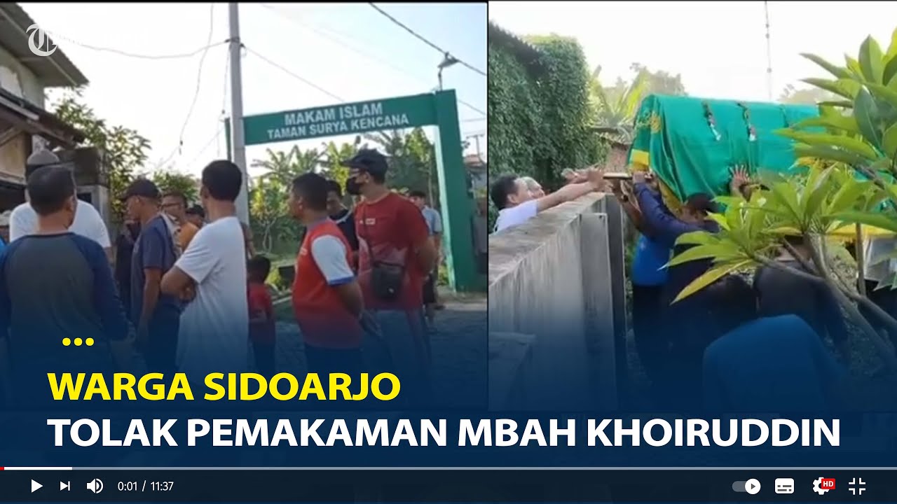 Kronologi Viral Warga Sidoarjo Tolak Pemakaman Mbah Khoiruddin, Masalah Lahan Perumahan