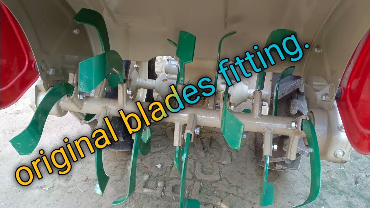 power tiller blade fitting।।tractor নাঙল কেনেকৈ লগাই।