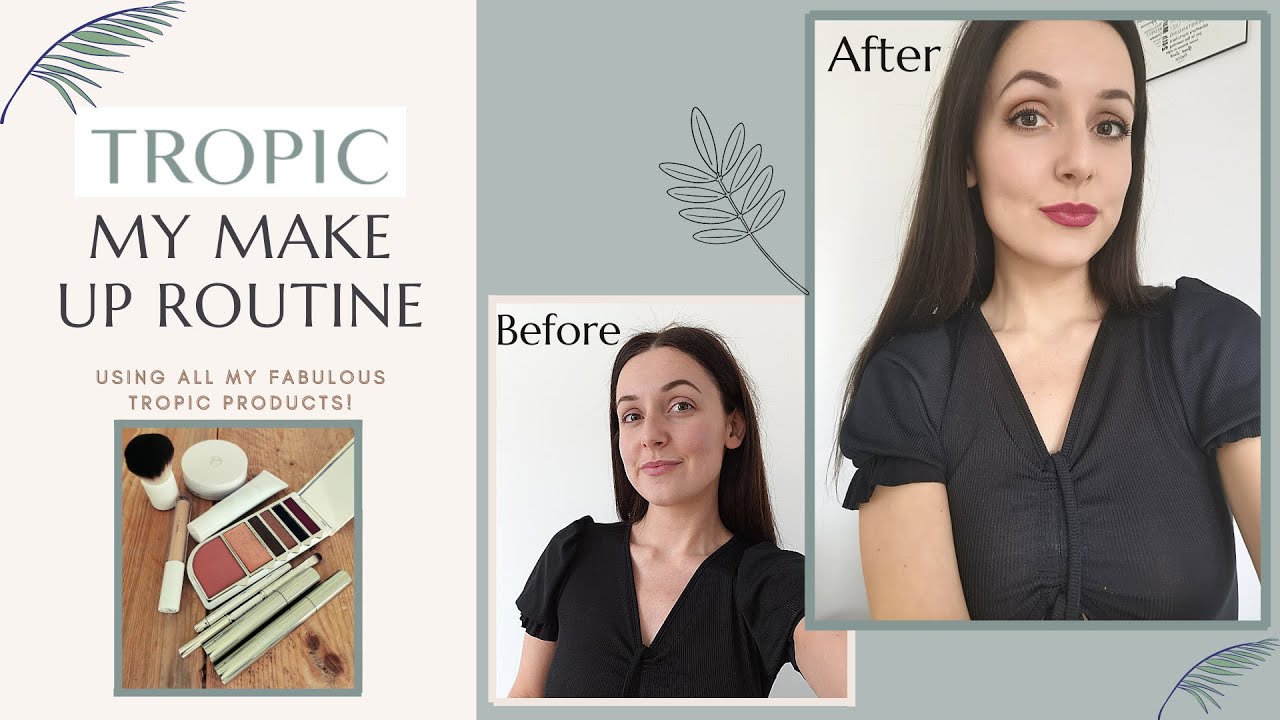 TROPIC MAKEUP TUTORIAL | FACE, EYES AND LIPS | CUSTOMISABLE PALETTE | CRUELTY FREE BEAUTY | 2021
