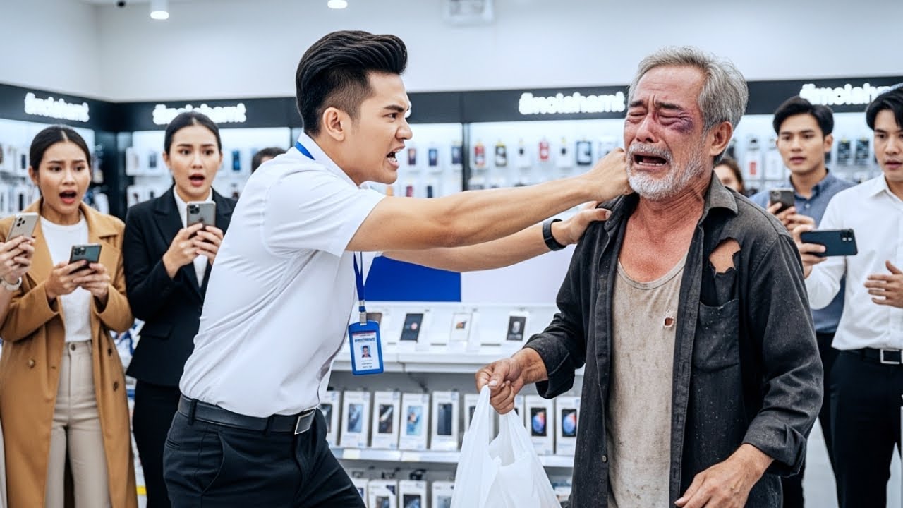 คิดว่าเป็นขอทาน พนักงานตบหน้าทันที — ไม่รู้เลยว่ากำลังตบอนาคตของตัวเอง