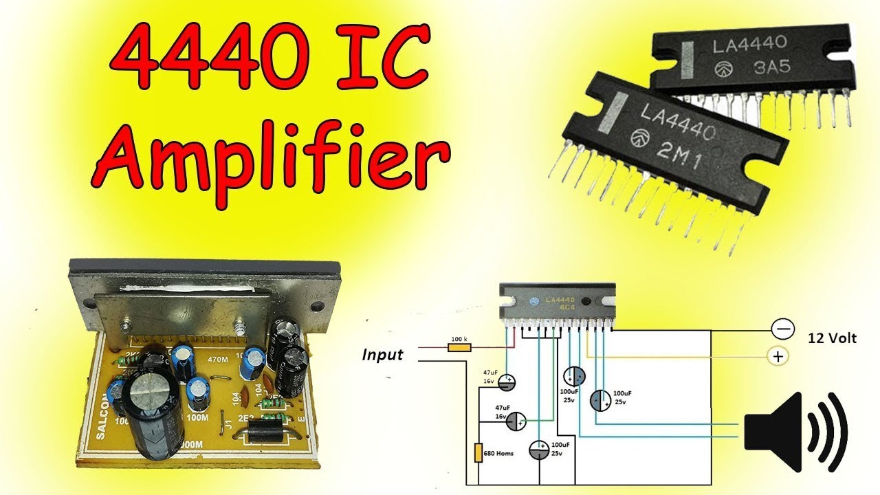 How To Make Stereo Audio Amplifier Using LA4440 IC || @ETElectricalTech