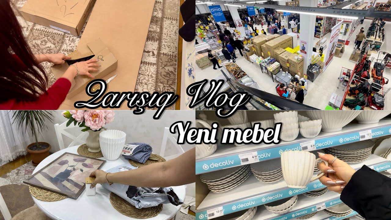 Yeni mebel😍Balkonu birlikdə təmizləyək və yerləşdirək | Temu | Alışveriş🛍️Mağazaları birlikdə gəzək