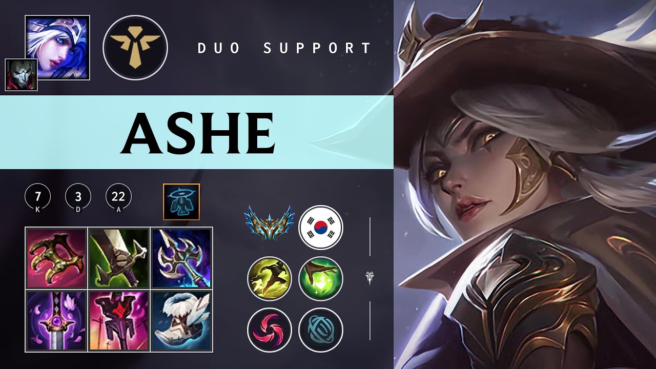 Ashe Support vs Morgana - KR Challenger Patch 26.05