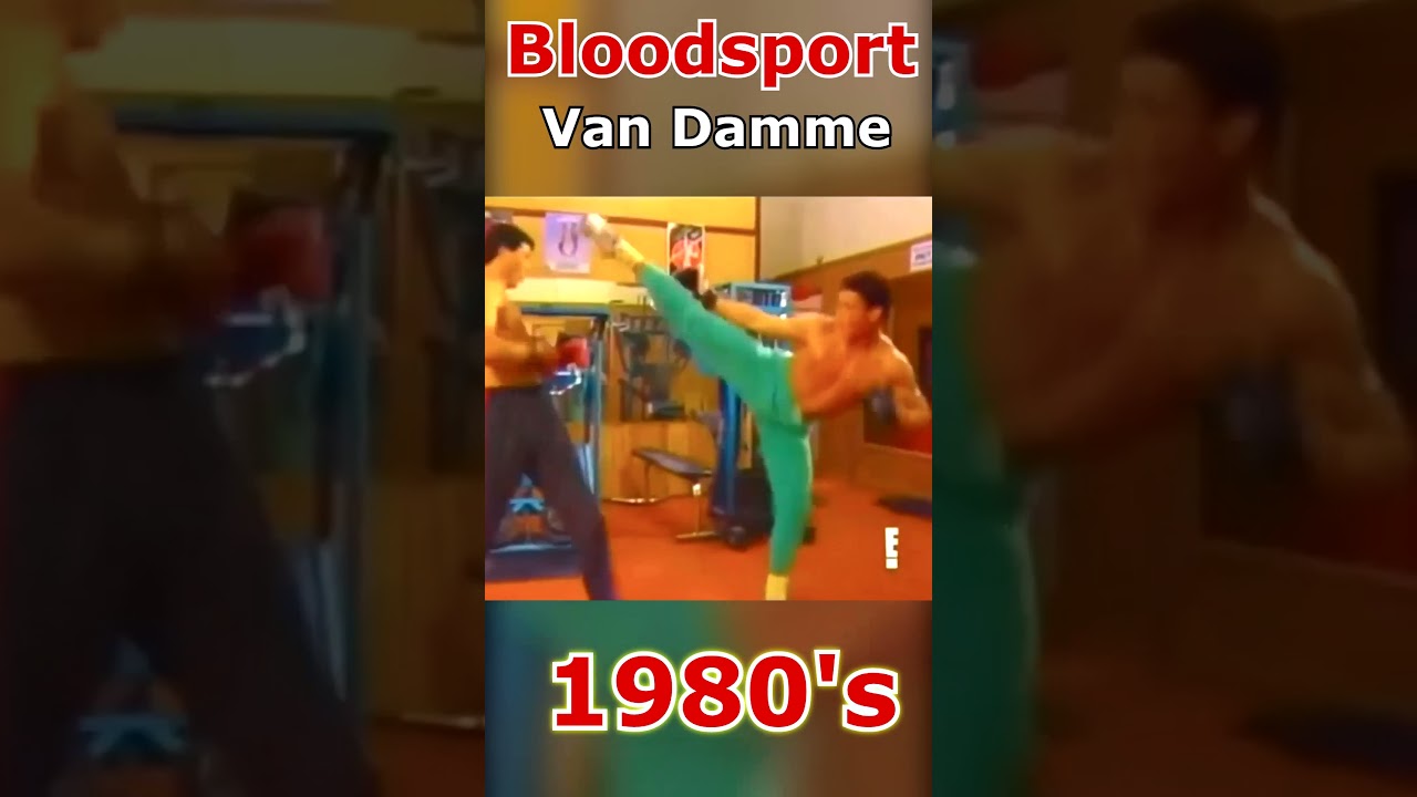 Bloodsport training. Jean-Claude Van Damme 1980's