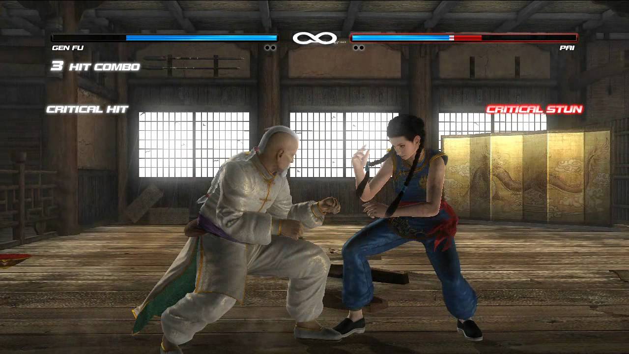 DOA5 Gen Fu vs. Pai Developer Fight #1