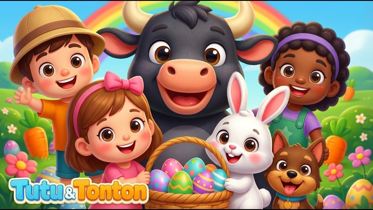 O Boi Mumu na P&aacute;scoa 🐮🥚🐰 | M&uacute;sica Infantil Divertida | Ovinhos Surpresa com Tutu e Tonton