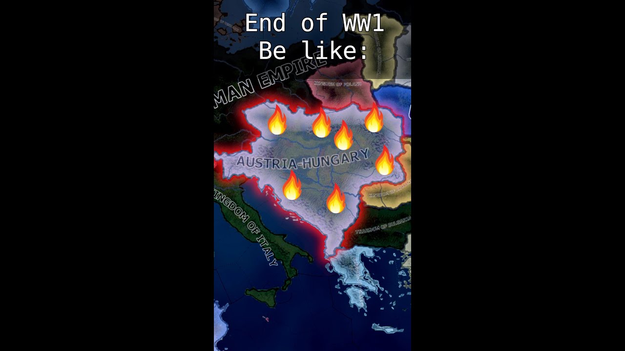 Ending Of WW1 Be Like - Hoi4 #shorts