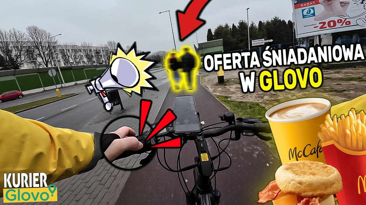 Ciężkie ranki kuriera Glovo