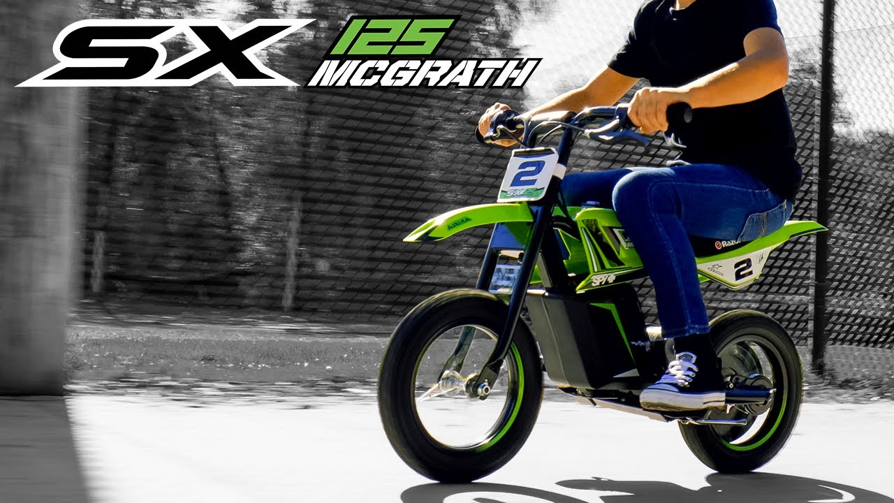 Razor presents: The all new SX125 McGrath electric bike for kids