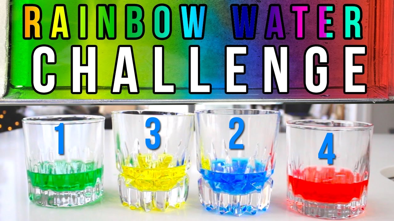 RAINBOW WATER CHALLENGE!