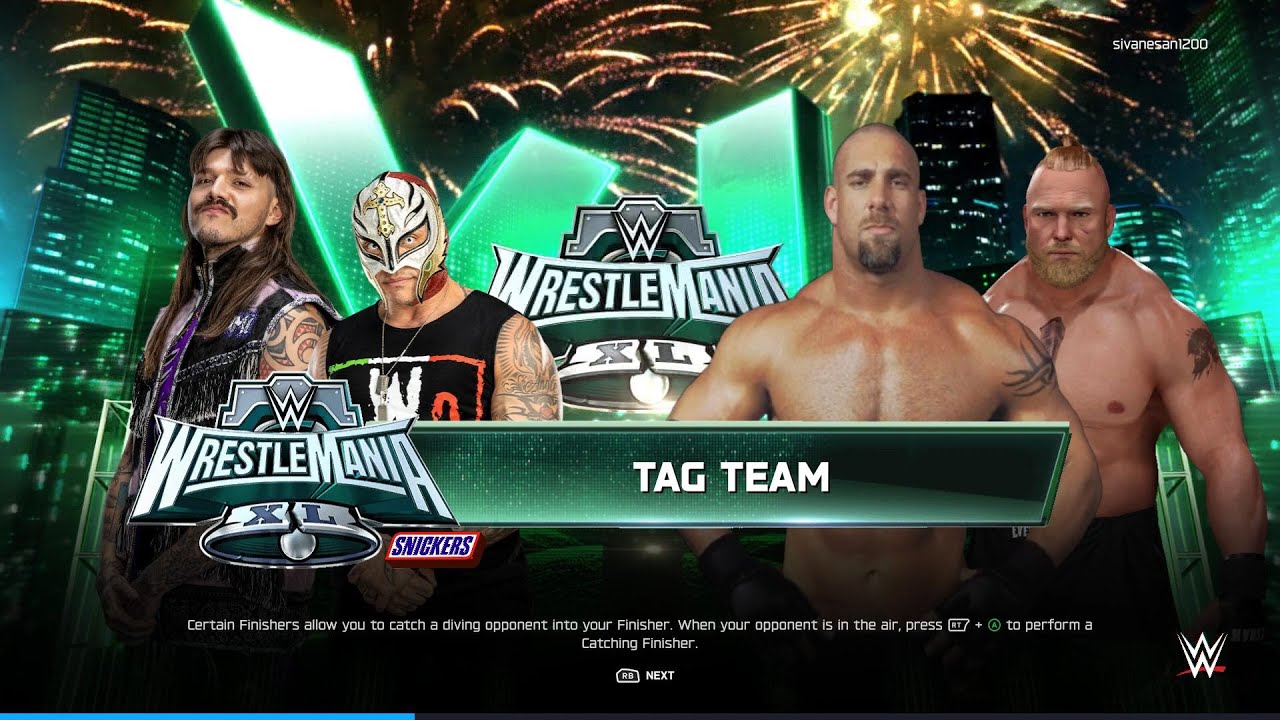 Brock Lesner & Goldberg Vs Rey Mysterio & Dominick | 2026 Tag Team Tournament @gaming300-1