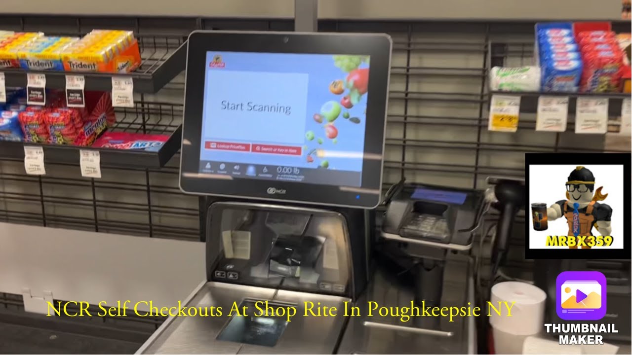 NCR Self Checkouts At Shop Rite In Poughkeepsie NY.