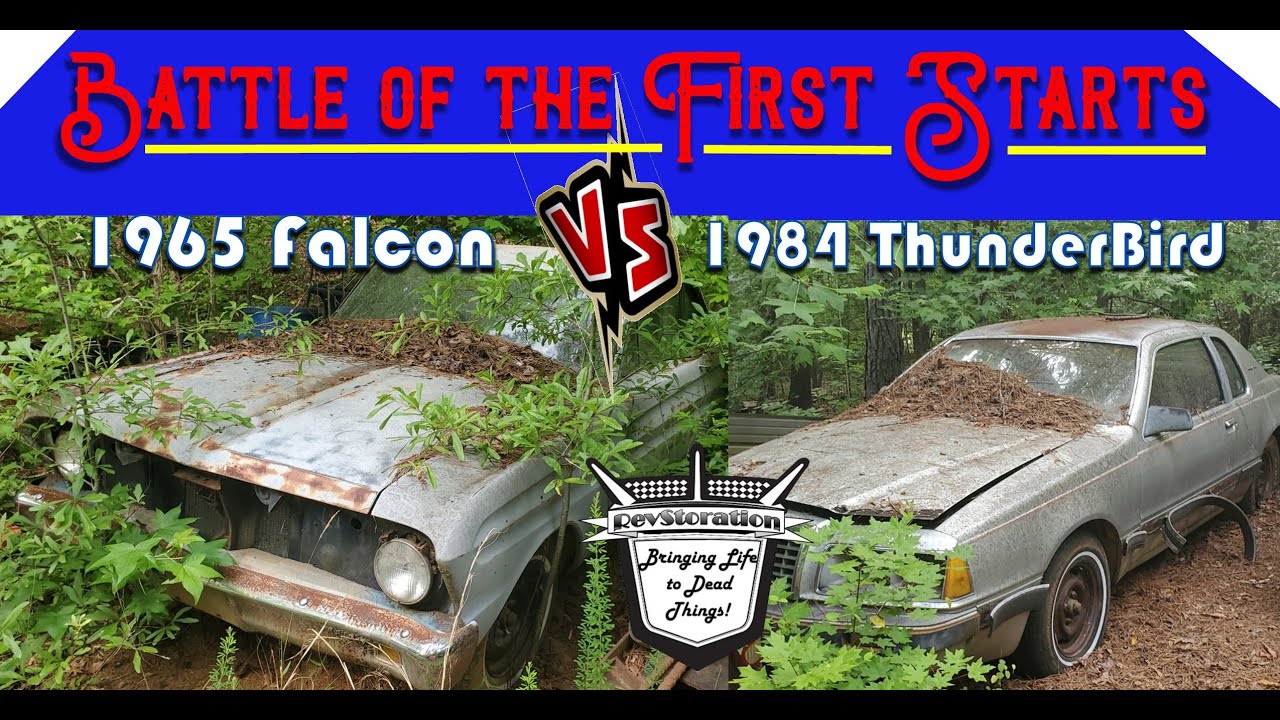 First Start in Years? 1965 Ford Falcon vs. 1984 Thunderbird: Battle of the Birds // Graveyard Style?