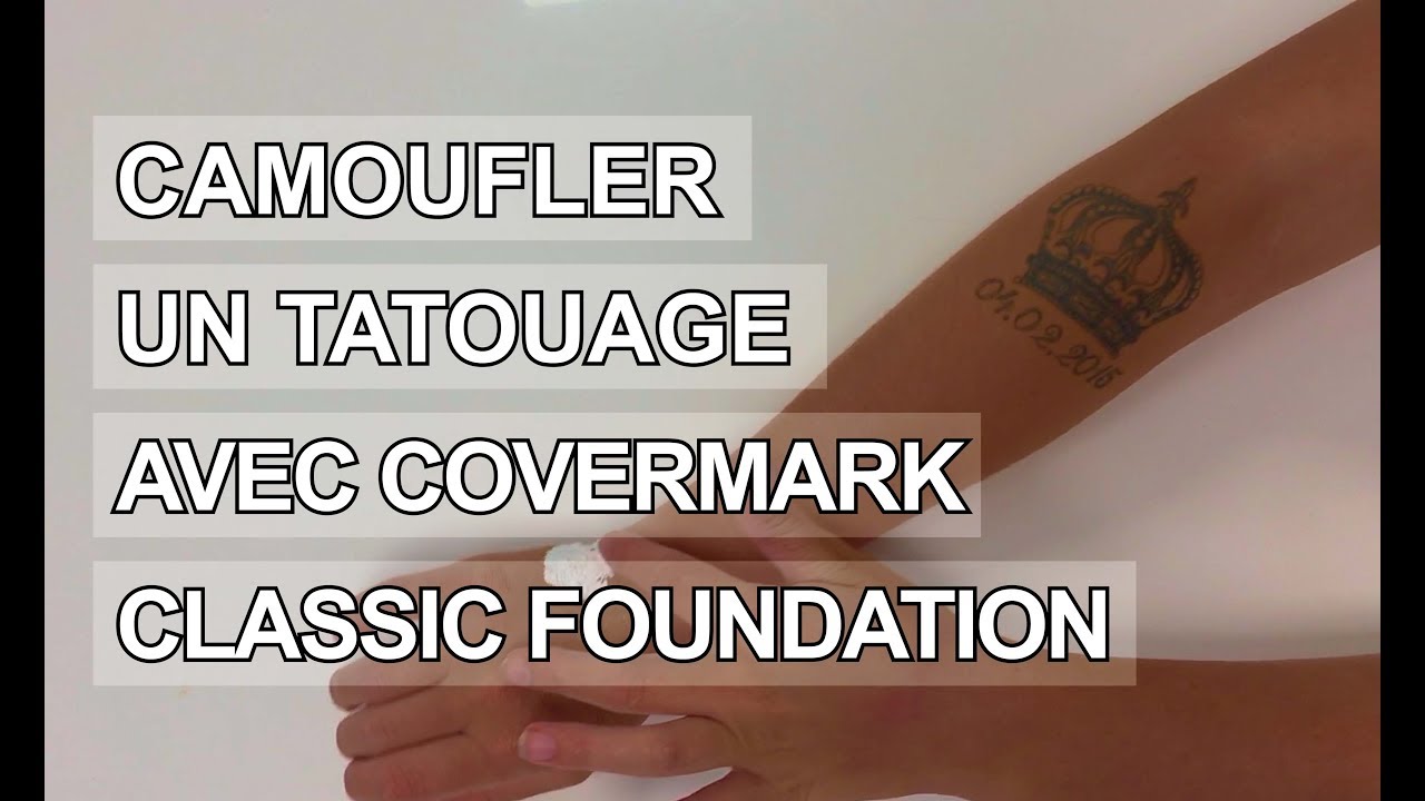 Covermark : camoufler un tatouage avec Covermark Classic Foundation