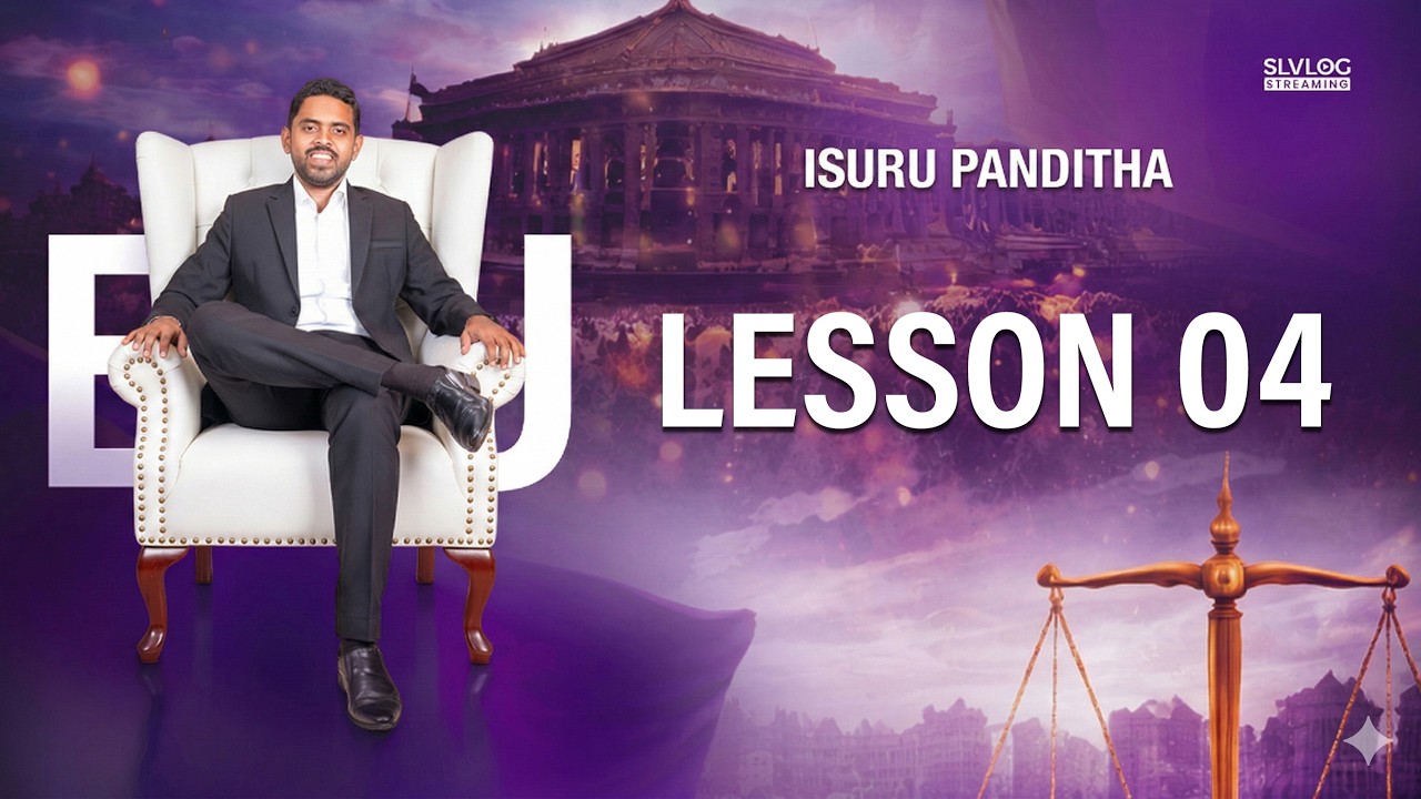 Lesson 04 - SLVLOG EDU – Political Masterclass | LIVE