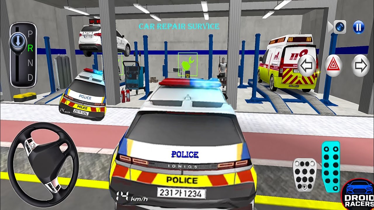 New Mercedes & Police Car Stuck Auto Repair Shop🦴| 3D Driving Class 2025 -Android Gameplay🎮