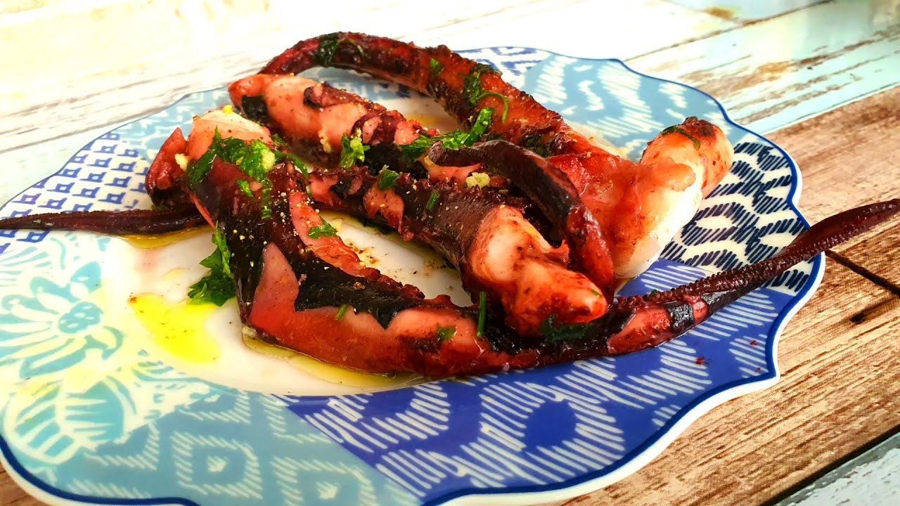 Tentacule de calamar | Squid tentacles with Parsley and Garlic