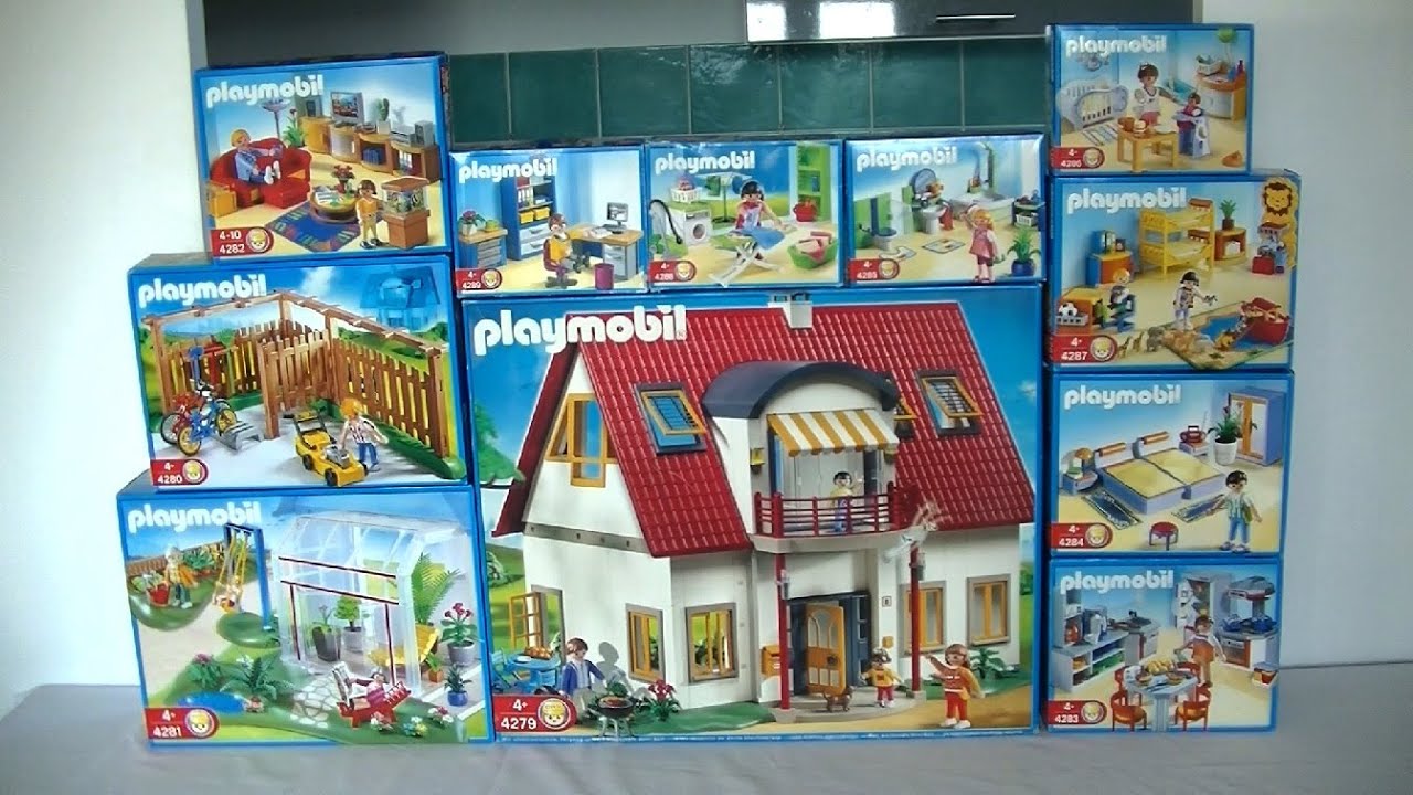 Unboxing Playmobil : La maison moderne (2008) - 4279, 4280, 4281, 4282, 4283, 4284... 4289
