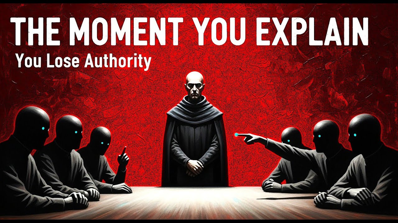 The Moment You Explain Yourself, You've Already Lost - Machiavelli