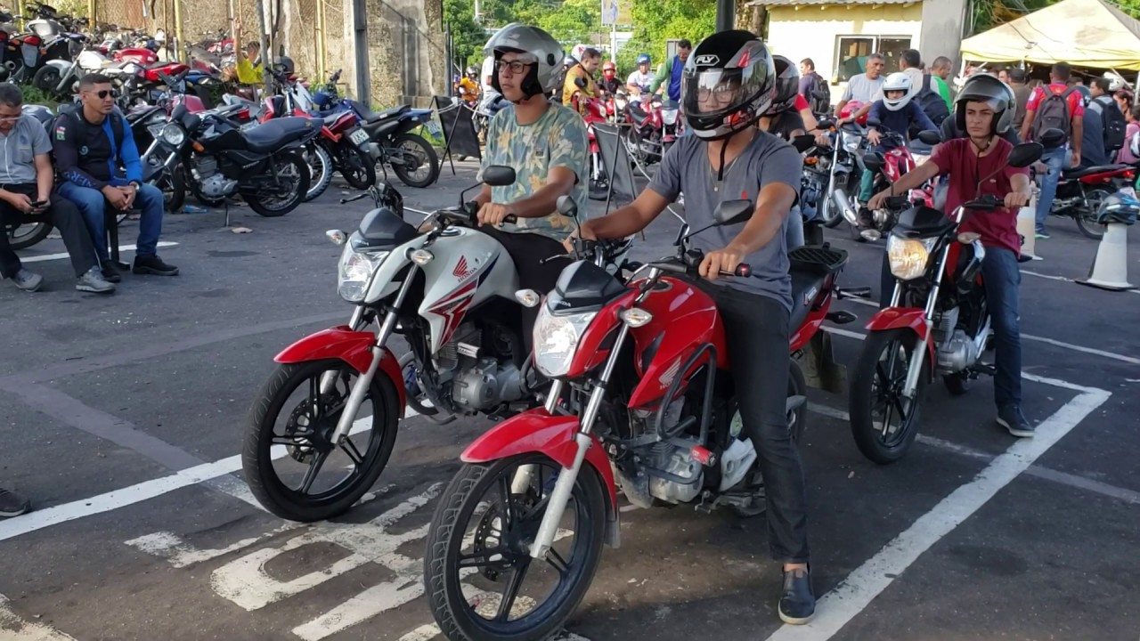 Prova de Moto Detran Am, MANAUS-AM, Categoria A, Av, Mario Ypuranga 2019, com detalhes da Pista.!