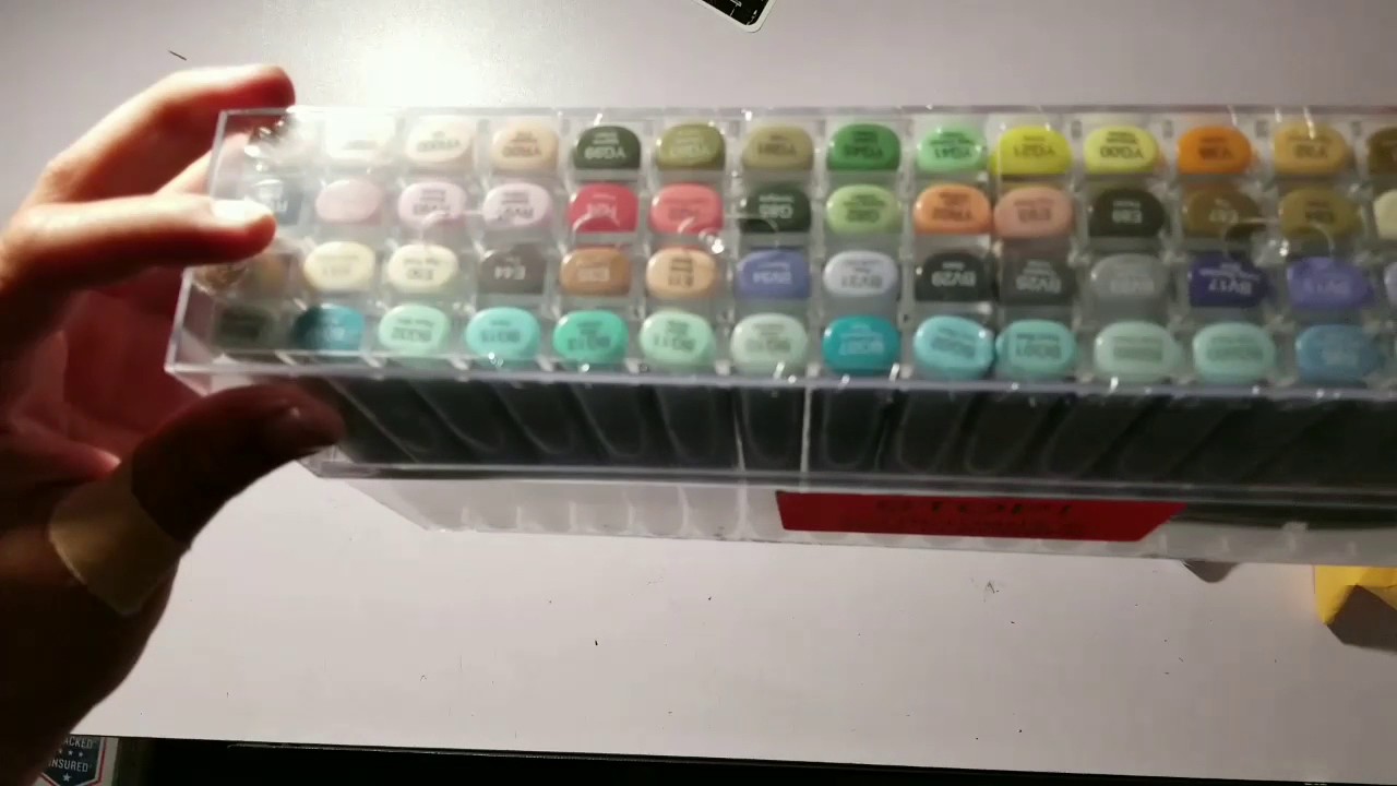 Unboxing 72 Copic Sketch Markers (CUSTOM)