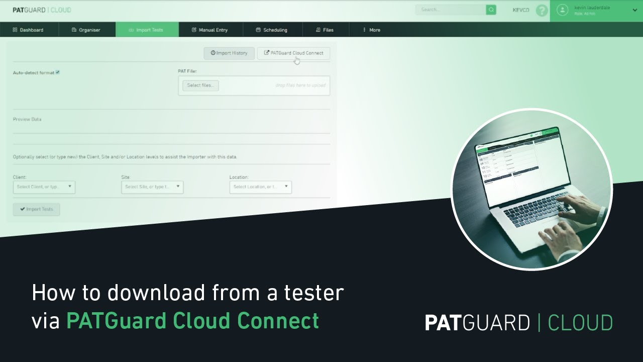 How to download results using PATGuard Cloud Connect