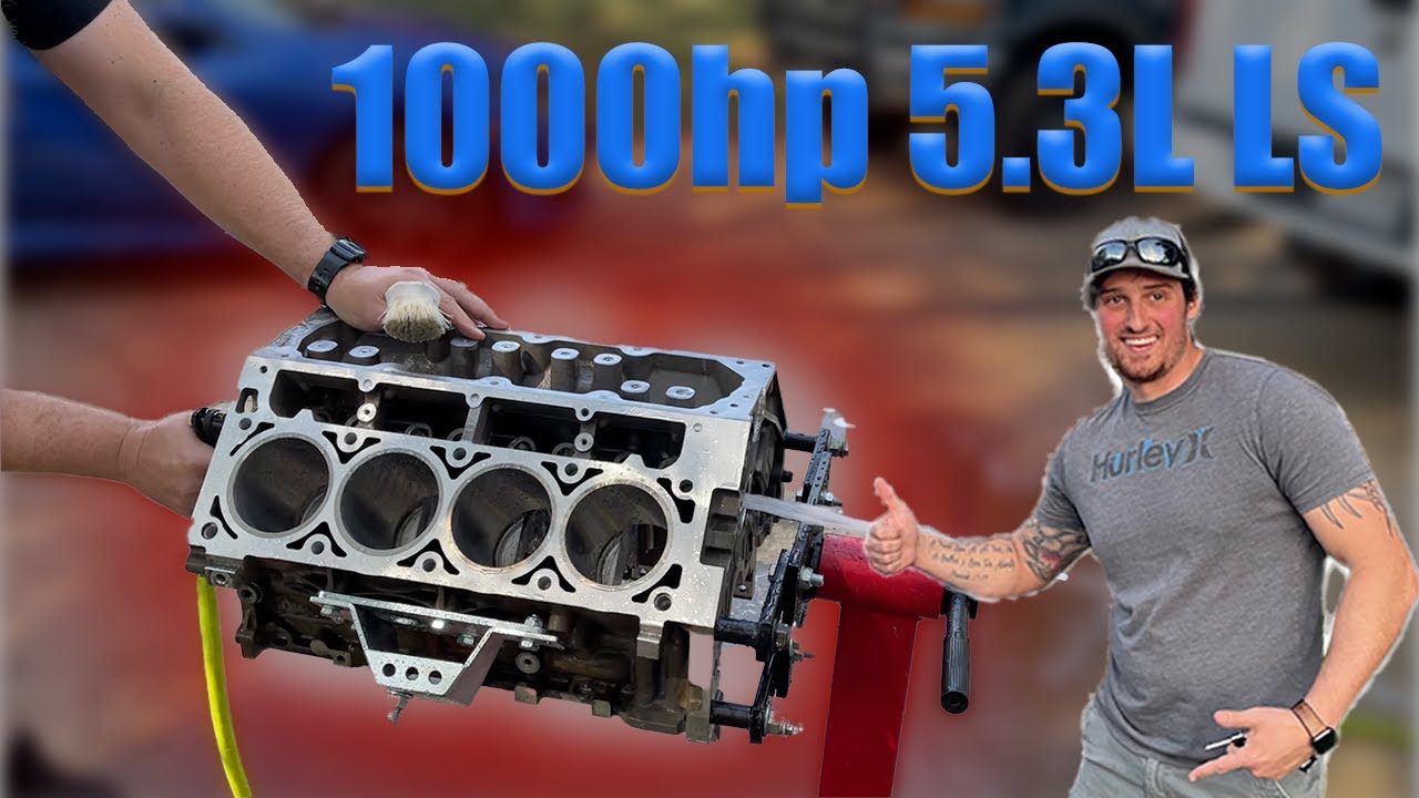 Building a bad to the bone 5.3L 1000hp LS! [Part 1 Checking Mains, Assembling Rods and Pistons]