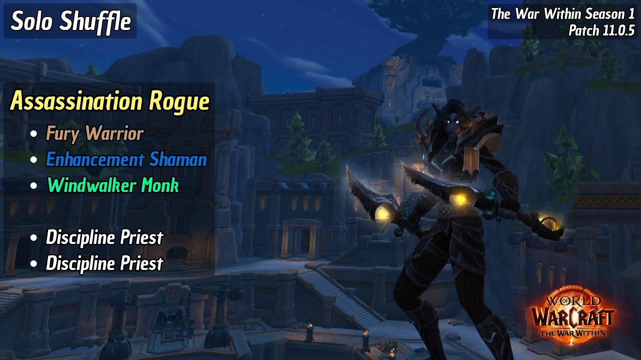 Assassination Rogue PvP 11.0.5 | It's the story of an Assa Rogue in a 4x melee Shuffle