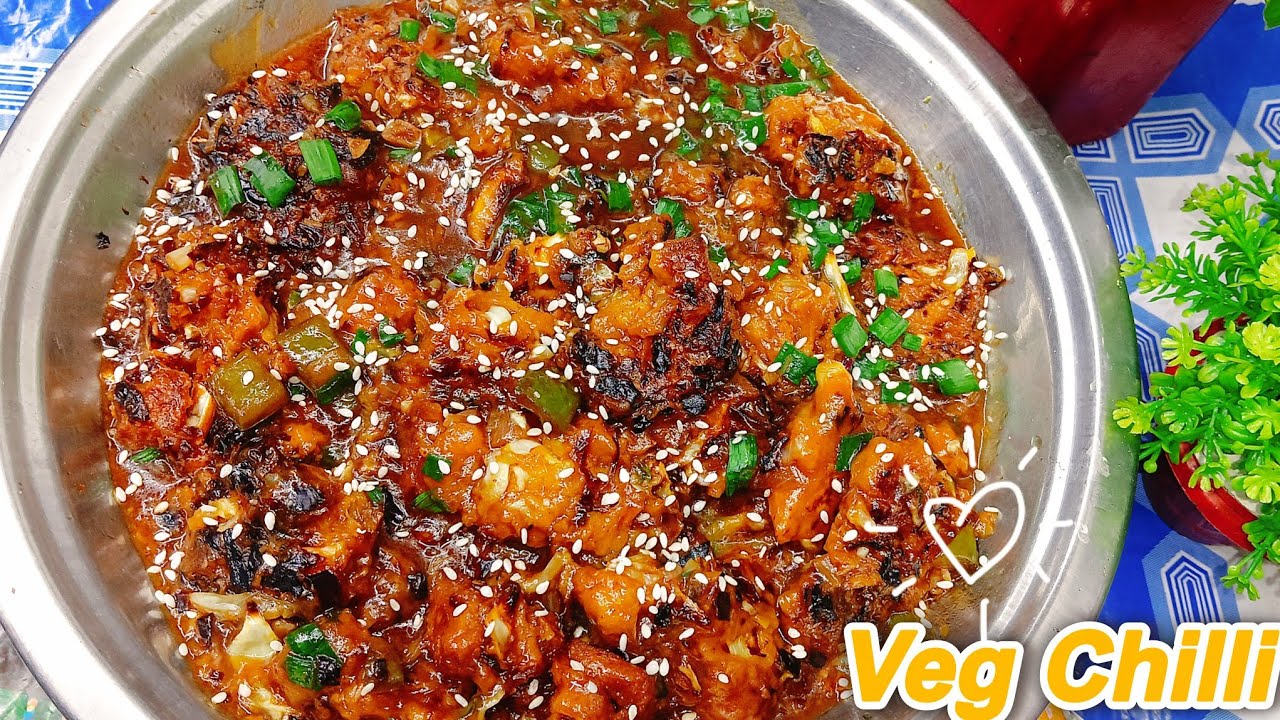 চিকেন ছাড়াই চিলি! 😱 সোয়াবিন দিয়ে বানানো Veg Chilli | Abosorer Kaj 