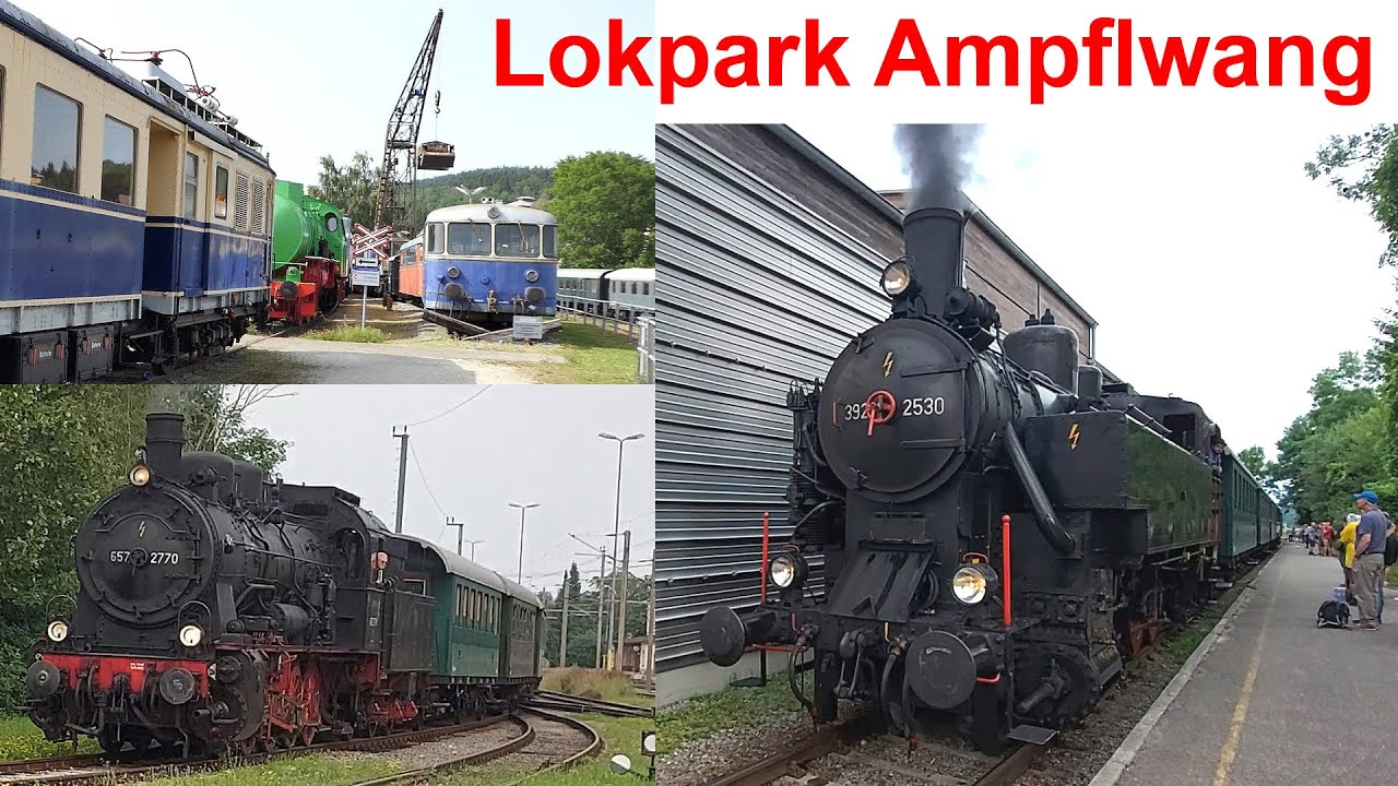 Lokpark Ampflwang Impressionen - Dampfzug-Fahrten Baureihe 57 + BBÖ 478 bei ÖGEG-Jubiläum 06/2024