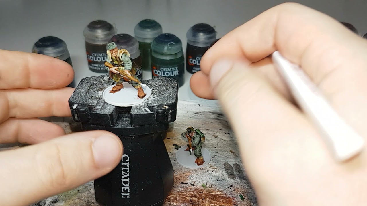 How I paint mid-late war German Grenadiers using contrast paints.