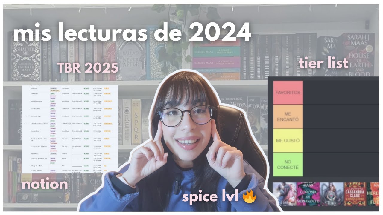 lecturas de 2024, tbr, tier list & spice lvl | libros favoritos del año 💖