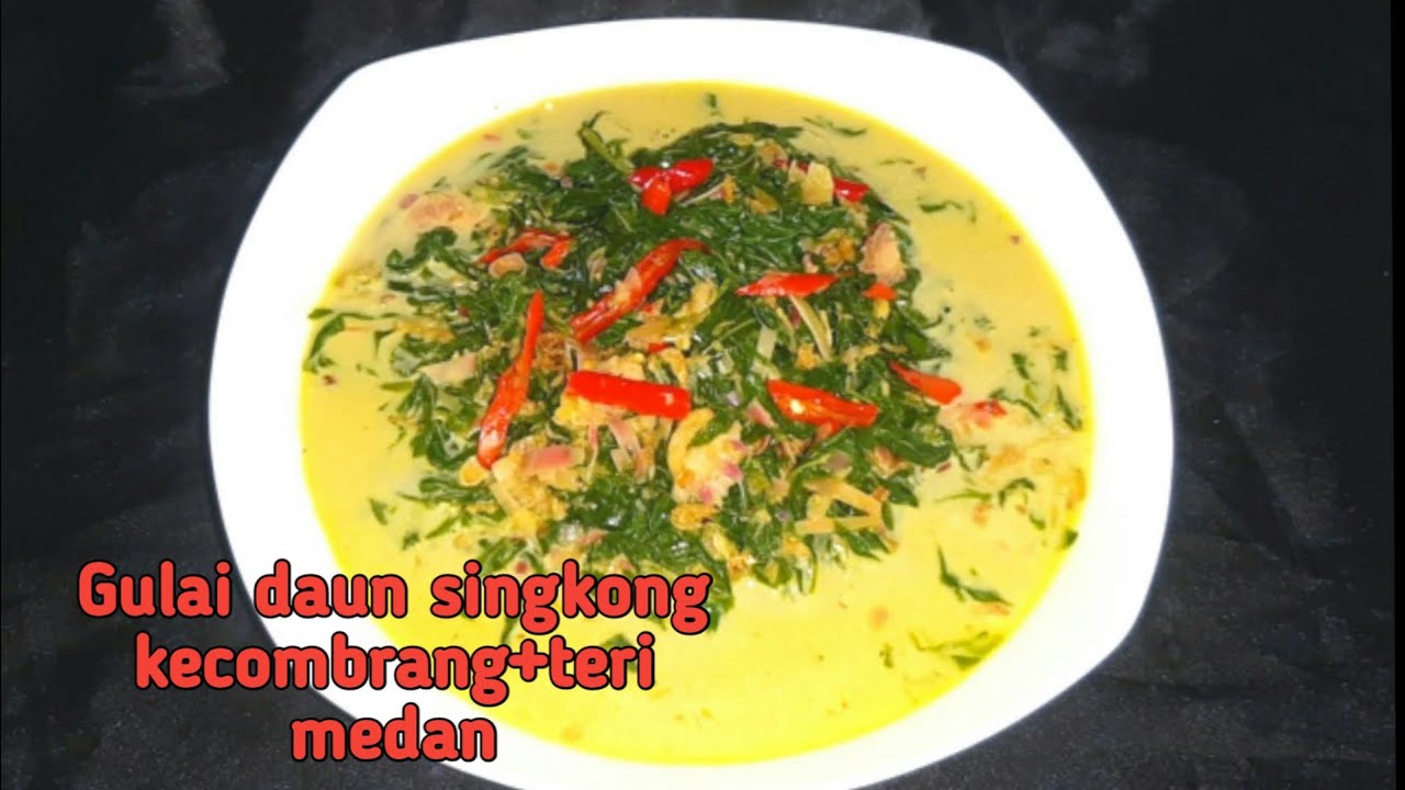Gulai daun singkong kecombrang