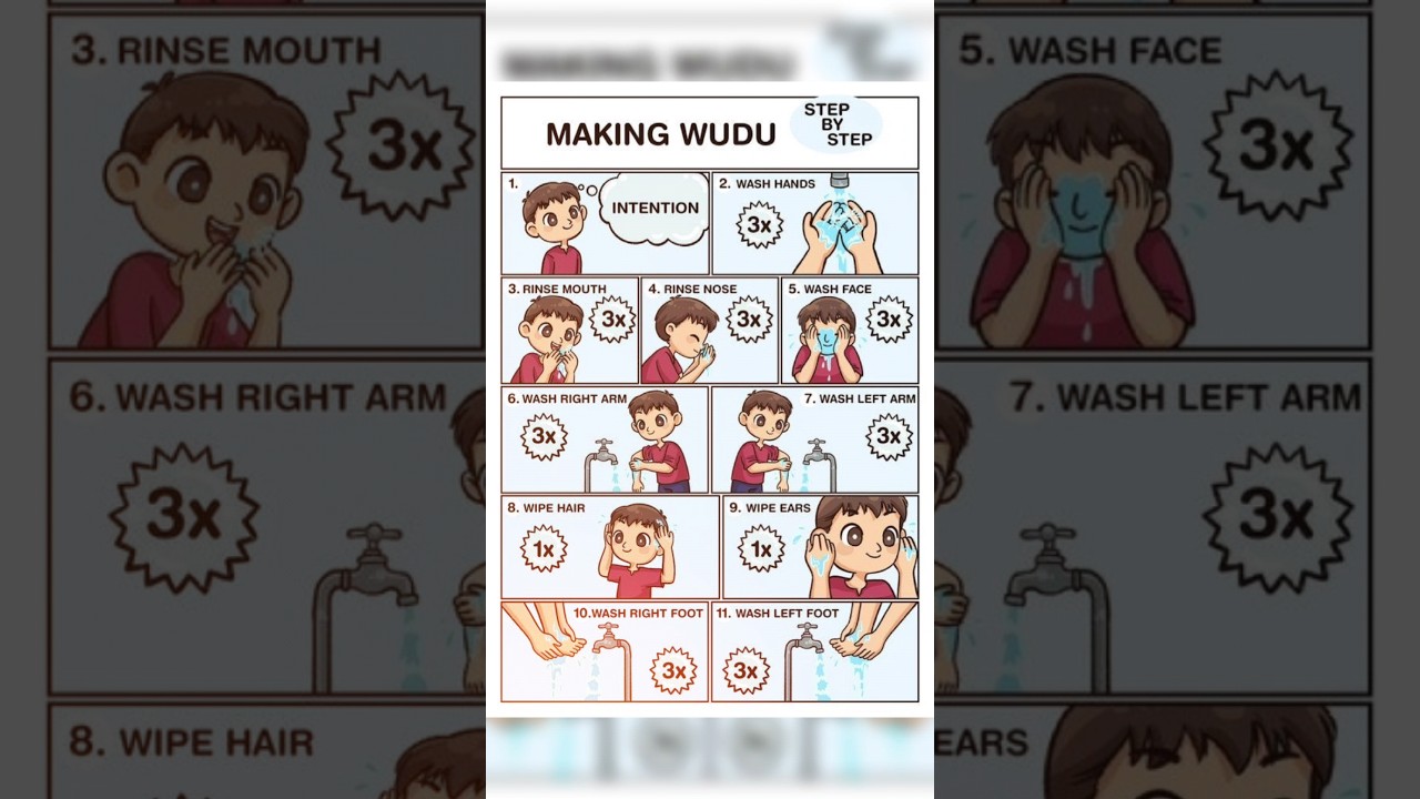 𝗛𝗼𝘄 𝗧𝗼 𝗠𝗮𝗸𝗲 𝗪𝘂𝗱𝘂 𝗦𝘁𝗲𝗽 𝗕𝘆 𝗦𝘁𝗲𝗽 #shorts #islam #muslim #wudu #wuzu #sunnah