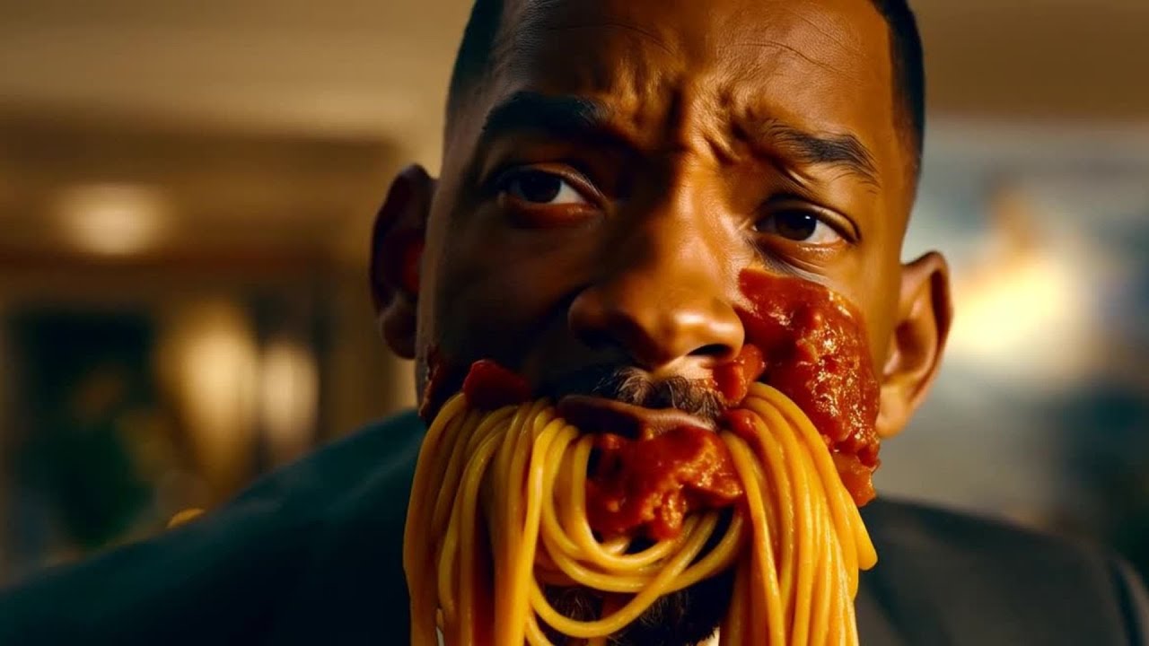 Will Smith eating spaghetti AI generated (2024)