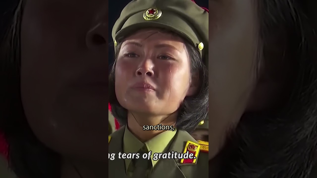Kim Jong-Un crying in public