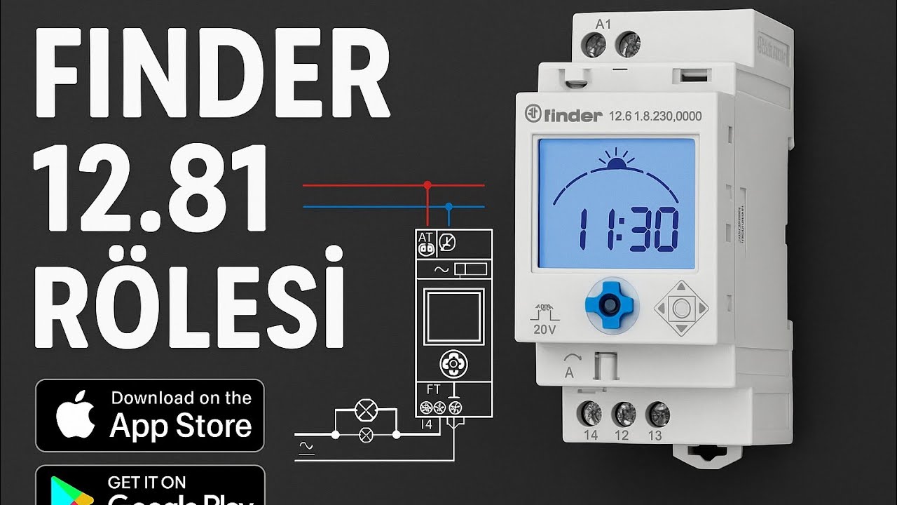 Finder 12.81 Dijital Astro Şalter / Zaman Rölesi