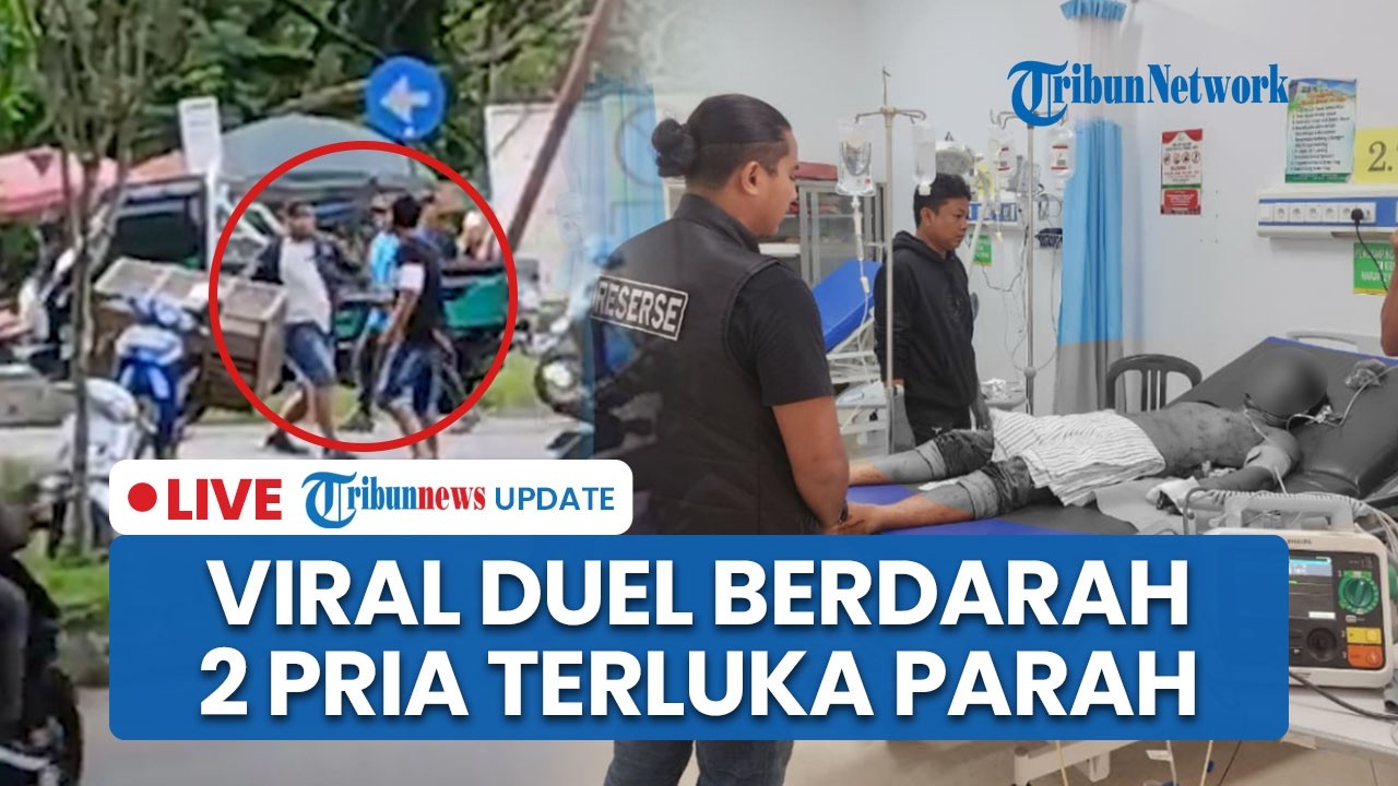 🔴LIVE: Viral Video Duel Berdarah di Tapin Kalsel, Dua Pria Saling Bacok hingga Terluka Parah