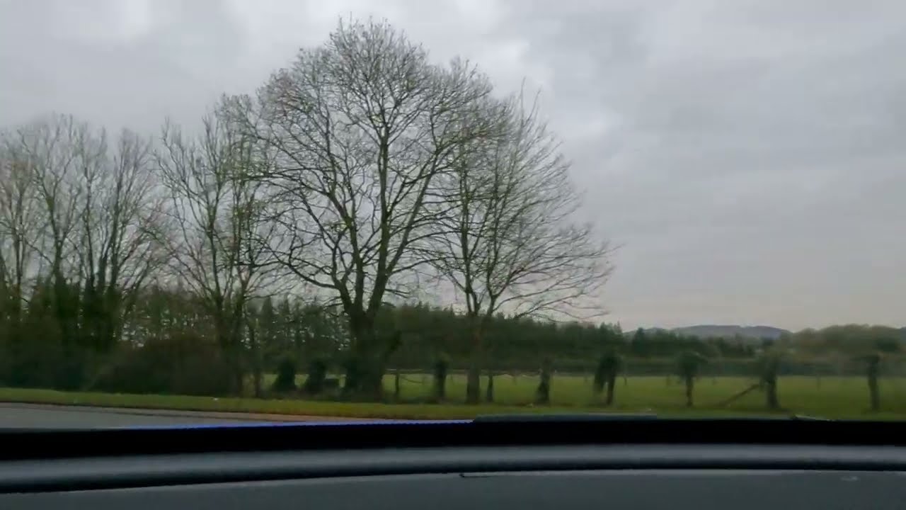 Driving from Pewsey, Seeing Pewsey Horse, and Reaching Andover McDonalds.