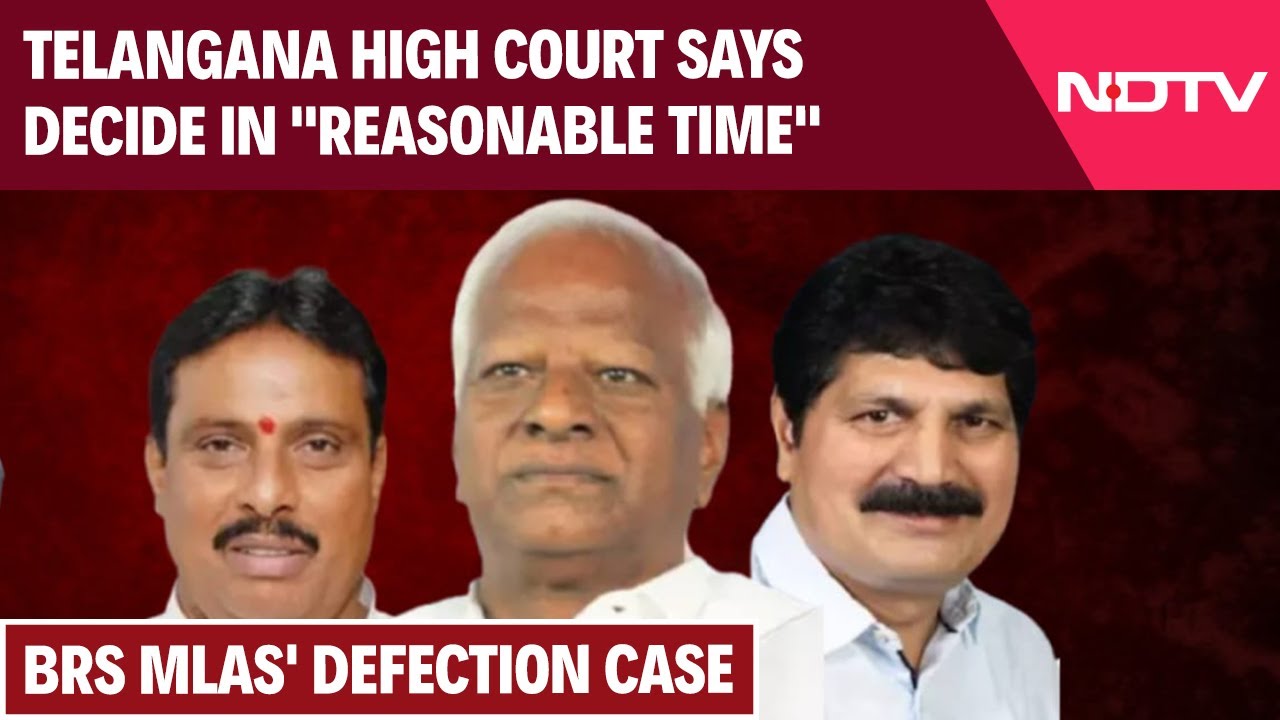 Telangana News | On BRS MLAs' Defection Case, Telangana High Court Says Decide In 