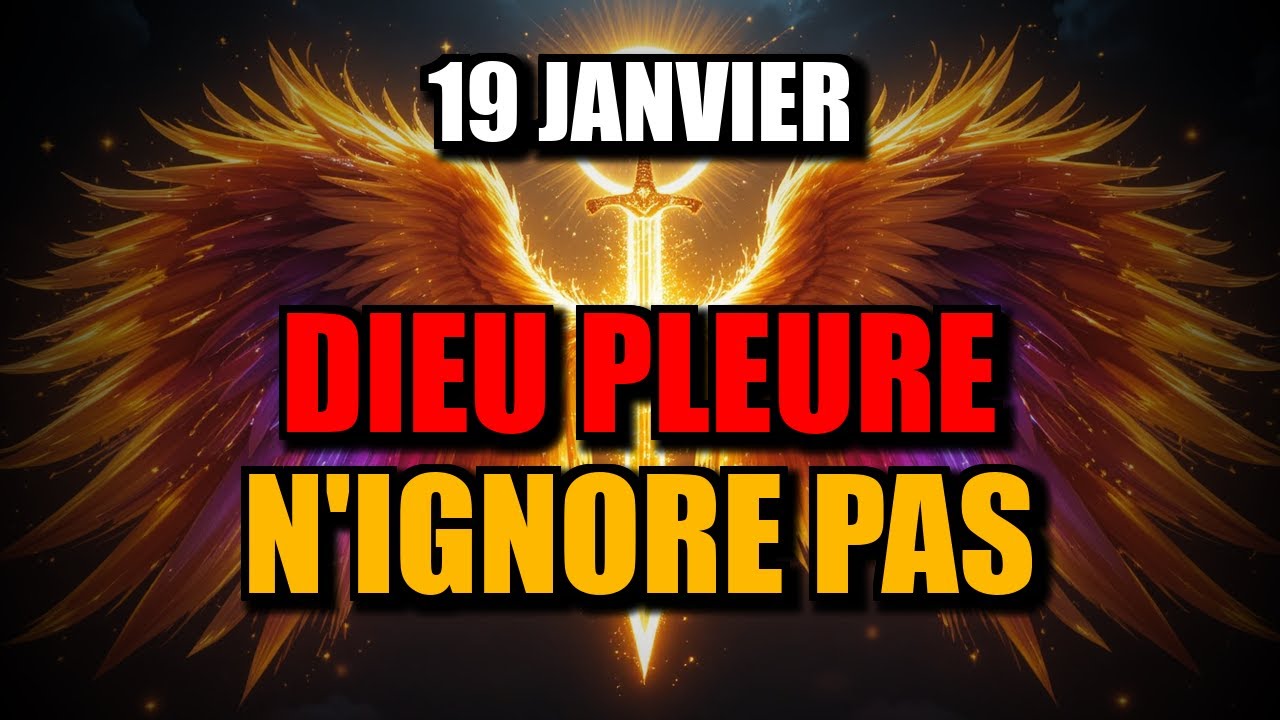 ÉLUS, LE 19 JANVIER, DIEU PLEURE EN TE PRÉVENANT : N'IGNORE PAS CE SIGNAL ! 🔥