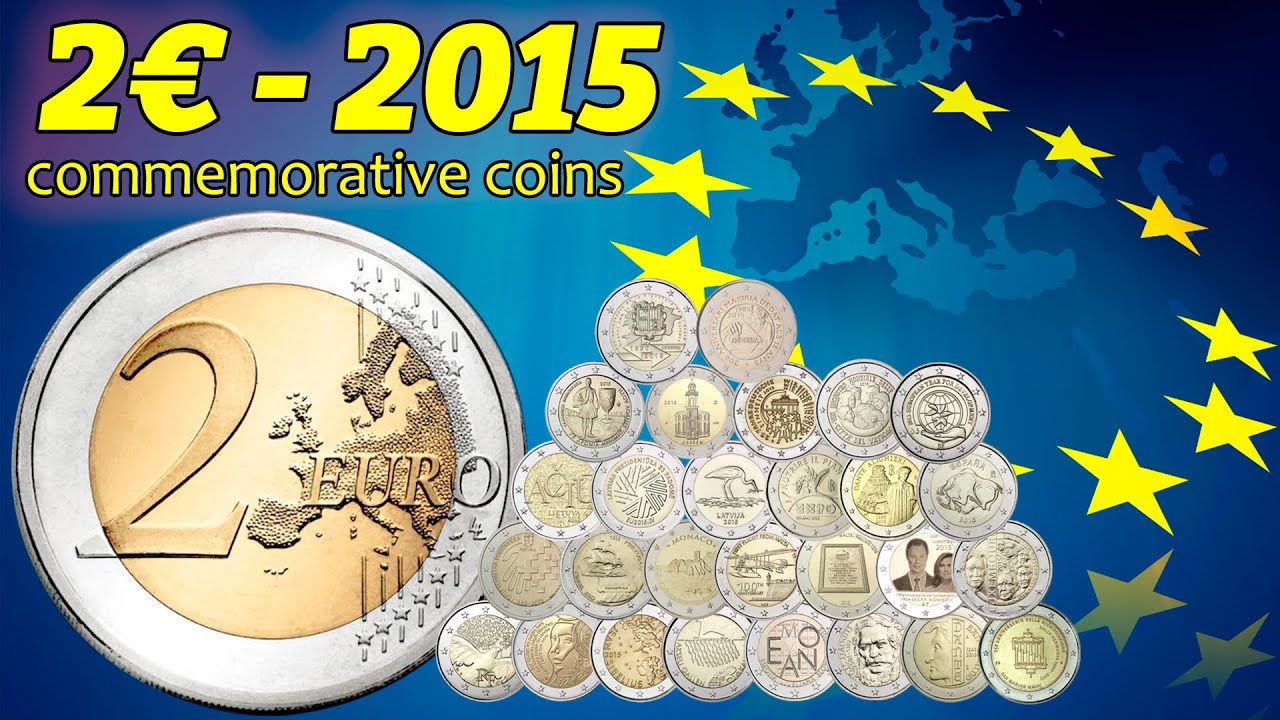 2 Euro 2015 - Commemorative coins - value, mintage, rare - coin overview (big video)