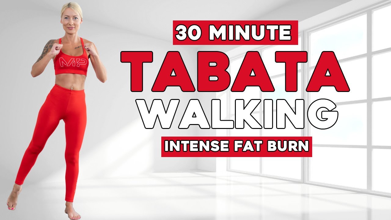 30 MIN TABATA WALKING WORKOUT For Weight Loss Knee Friendly No Jumping Beginner Friendly