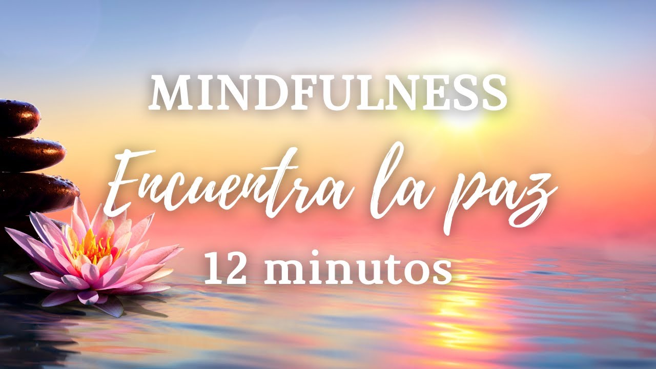 ☮️ Meditación Guiada MINDFULNESS 12 minutos || Respiración Consciente y PAZ MENTAL ☮️