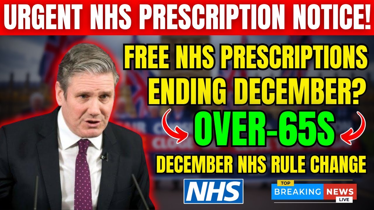 Бесплатная выписка рецептов по программе NHS для лиц старше 65 лет заканчивается в декабре этого ...